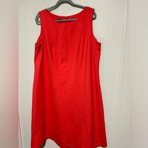 Talbots Sheath Dress Women’s Plus Size 16W Coral Knee Length Career Office
